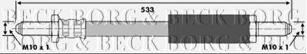 Borg & beck BBH6134 Przewód hamulcowy elastyczny BBH6134: Dobra cena w Polsce na 2407.PL - Kup Teraz!