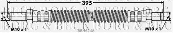 Borg & beck BBH6248 Тормозной шланг BBH6248: Отличная цена - Купить в Польше на 2407.PL!