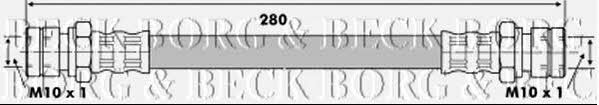 Borg & beck BBH6257 Przewód hamulcowy elastyczny BBH6257: Dobra cena w Polsce na 2407.PL - Kup Teraz!