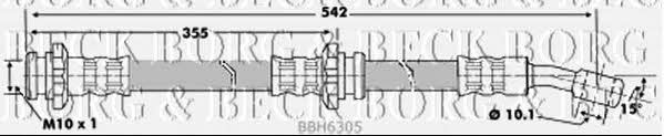 Borg & beck BBH6305 Przewód hamulcowy elastyczny BBH6305: Dobra cena w Polsce na 2407.PL - Kup Teraz!