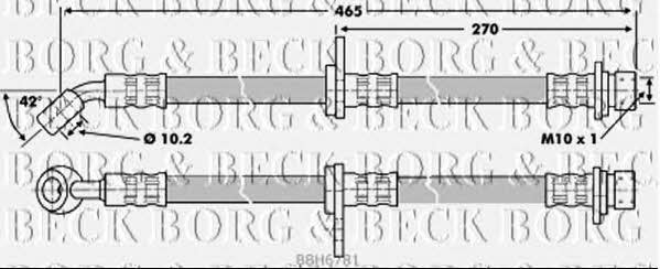 Borg & beck BBH6781 Bremsschlauch BBH6781: Kaufen Sie zu einem guten Preis in Polen bei 2407.PL!