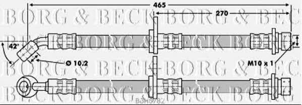 Borg & beck BBH6782 Przewód hamulcowy elastyczny BBH6782: Dobra cena w Polsce na 2407.PL - Kup Teraz!