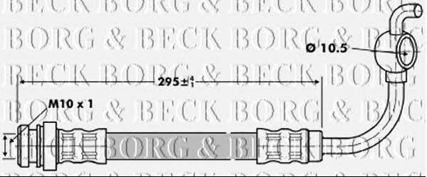Borg & beck BBH6808 Гальмівний шланг BBH6808: Приваблива ціна - Купити у Польщі на 2407.PL!