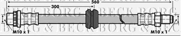 Borg & beck BBH6842 Гальмівний шланг BBH6842: Приваблива ціна - Купити у Польщі на 2407.PL!