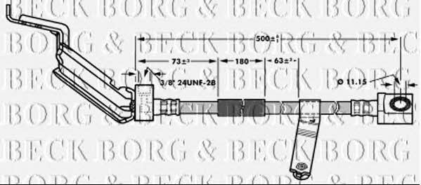 Borg & beck BBH6930 Тормозной шланг BBH6930: Отличная цена - Купить в Польше на 2407.PL!