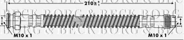 Borg & beck BBH6936 Brake Hose BBH6936: Buy near me in Poland at 2407.PL - Good price!