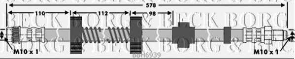 Borg & beck BBH6939 Brake Hose BBH6939: Buy near me in Poland at 2407.PL - Good price!