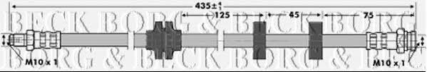 Borg & beck BBH6955 Тормозной шланг BBH6955: Отличная цена - Купить в Польше на 2407.PL!