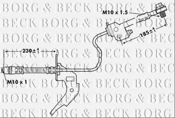 Borg & beck BBH7121 Brake Hose BBH7121: Buy near me in Poland at 2407.PL - Good price!