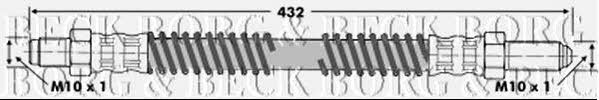 Borg & beck BBH6387 Brake Hose BBH6387: Buy near me in Poland at 2407.PL - Good price!