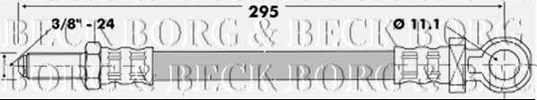 Borg & beck BBH6529 Brake Hose BBH6529: Buy near me in Poland at 2407.PL - Good price!