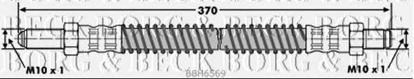 Borg & beck BBH6569 Тормозной шланг BBH6569: Отличная цена - Купить в Польше на 2407.PL!