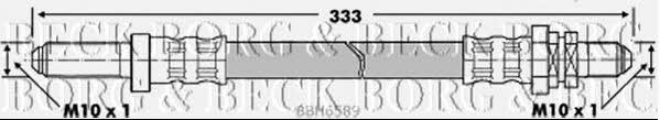 Borg & beck BBH6589 Тормозной шланг BBH6589: Отличная цена - Купить в Польше на 2407.PL!