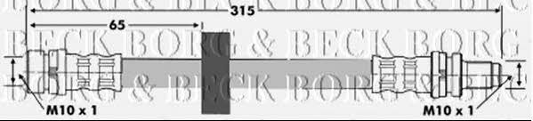 Borg & beck BBH6596 Тормозной шланг BBH6596: Отличная цена - Купить в Польше на 2407.PL!