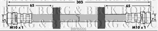 Borg & beck BBH6666 Przewód hamulcowy elastyczny BBH6666: Dobra cena w Polsce na 2407.PL - Kup Teraz!