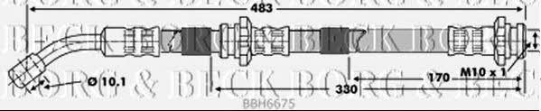 Borg & beck BBH6675 Przewód hamulcowy elastyczny BBH6675: Dobra cena w Polsce na 2407.PL - Kup Teraz!