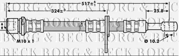 Borg & beck BBH7202 Bremsschlauch BBH7202: Kaufen Sie zu einem guten Preis in Polen bei 2407.PL!