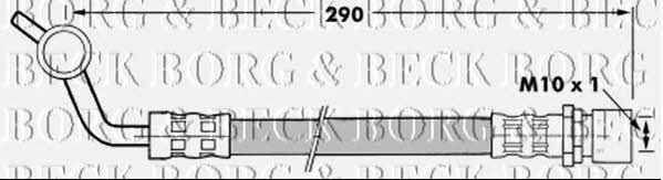 Borg & beck BBH7287 Тормозной шланг BBH7287: Отличная цена - Купить в Польше на 2407.PL!