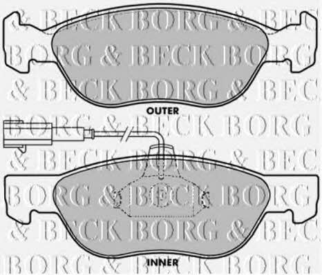 Borg & beck BBP1387 Brake Pad Set, disc brake BBP1387: Buy near me in Poland at 2407.PL - Good price!