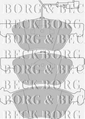 Borg & beck BBP1396 Brake Pad Set, disc brake BBP1396: Buy near me in Poland at 2407.PL - Good price!