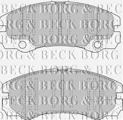 Borg & beck BBP1419 Brake Pad Set, disc brake BBP1419: Buy near me in Poland at 2407.PL - Good price!