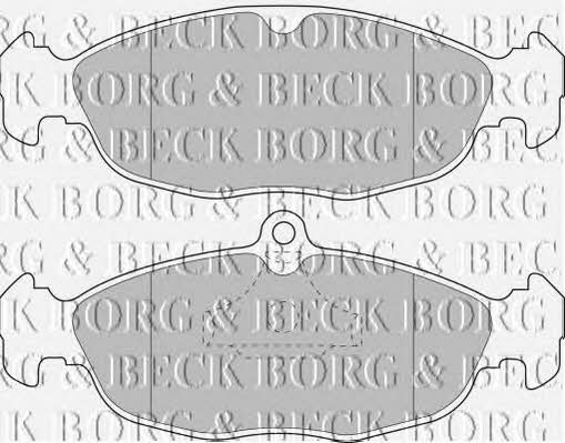 Borg & beck BBP1424 Brake Pad Set, disc brake BBP1424: Buy near me in Poland at 2407.PL - Good price!