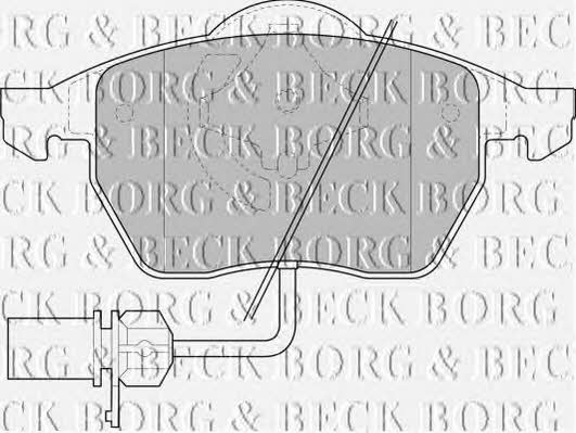 Borg & beck BBP1447 Brake Pad Set, disc brake BBP1447: Buy near me in Poland at 2407.PL - Good price!