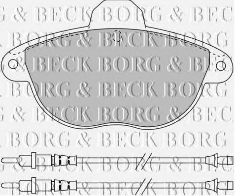 Borg & beck BBP1455 Brake Pad Set, disc brake BBP1455: Buy near me in Poland at 2407.PL - Good price!