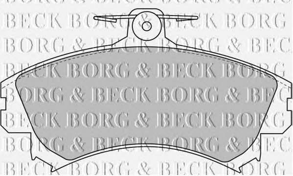 Borg & beck BBP1458 Тормозные колодки дисковые, комплект BBP1458: Отличная цена - Купить в Польше на 2407.PL!