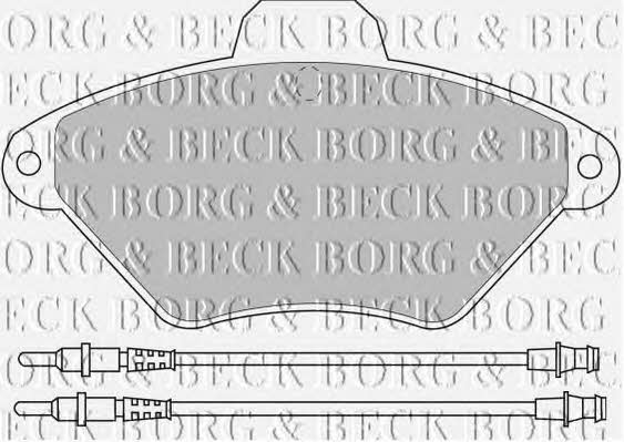 Borg & beck BBP1468 Brake Pad Set, disc brake BBP1468: Buy near me in Poland at 2407.PL - Good price!