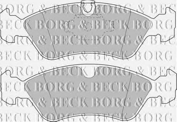 Borg & beck BBP1474 Brake Pad Set, disc brake BBP1474: Buy near me in Poland at 2407.PL - Good price!