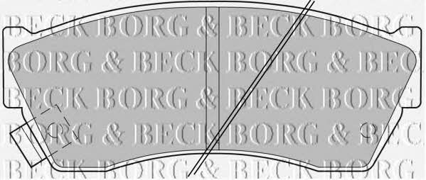 Borg & beck BBP1529 Гальмівні колодки, комплект BBP1529: Приваблива ціна - Купити у Польщі на 2407.PL!