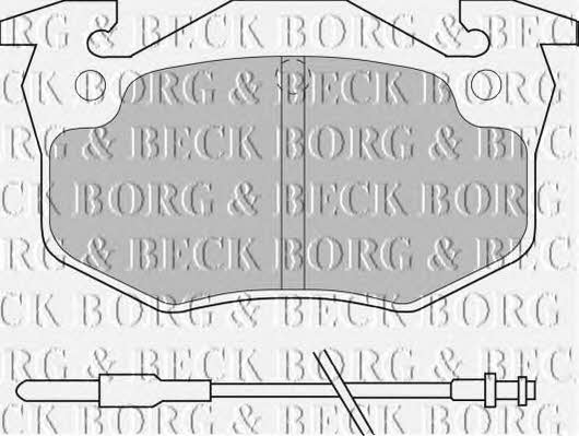 Borg & beck BBP1545 Гальмівні колодки, комплект BBP1545: Приваблива ціна - Купити у Польщі на 2407.PL!