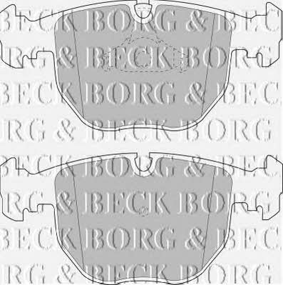 Borg & beck BBP1595 Brake Pad Set, disc brake BBP1595: Buy near me in Poland at 2407.PL - Good price!