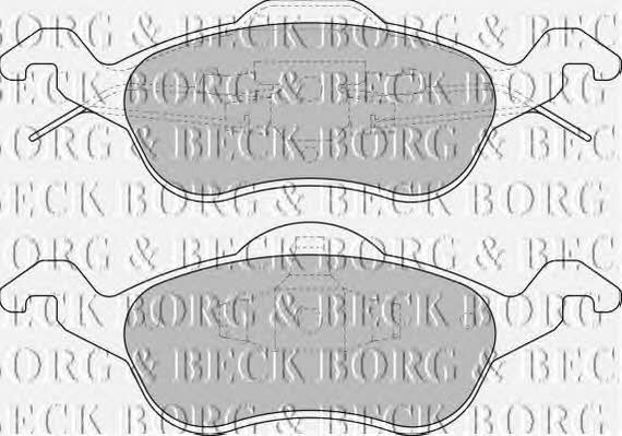 Borg & beck BBP1602 Тормозные колодки дисковые, комплект BBP1602: Отличная цена - Купить в Польше на 2407.PL!