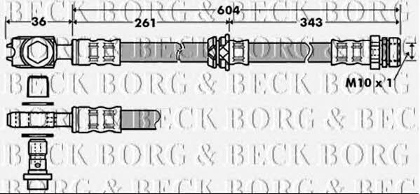 Borg & beck BBH7389 Гальмівний шланг BBH7389: Купити у Польщі - Добра ціна на 2407.PL!