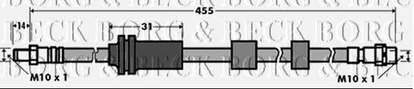 Borg & beck BBH7391 Гальмівний шланг BBH7391: Приваблива ціна - Купити у Польщі на 2407.PL!