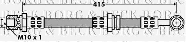 Borg & beck BBH7400 Brake Hose BBH7400: Buy near me in Poland at 2407.PL - Good price!