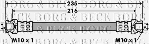 Borg & beck BBH7427 Тормозной шланг BBH7427: Отличная цена - Купить в Польше на 2407.PL!