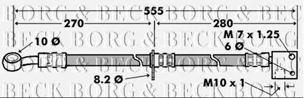 Borg & beck BBH7444 Bremsschlauch BBH7444: Kaufen Sie zu einem guten Preis in Polen bei 2407.PL!