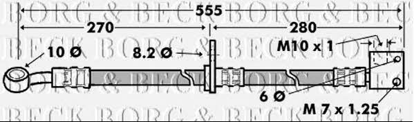 Borg & beck BBH7445 Bremsschlauch BBH7445: Kaufen Sie zu einem guten Preis in Polen bei 2407.PL!