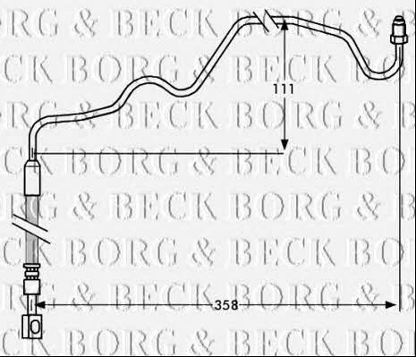 Borg & beck BBH7533 Brake Hose BBH7533: Buy near me in Poland at 2407.PL - Good price!