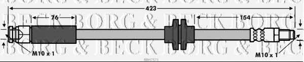 Borg & beck BBH7571 Brake Hose BBH7571: Buy near me in Poland at 2407.PL - Good price!