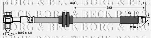 Borg & beck BBH7734 Тормозной шланг BBH7734: Отличная цена - Купить в Польше на 2407.PL!