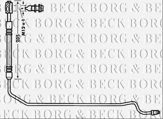 Borg & beck BBH7910 Тормозной шланг BBH7910: Отличная цена - Купить в Польше на 2407.PL!