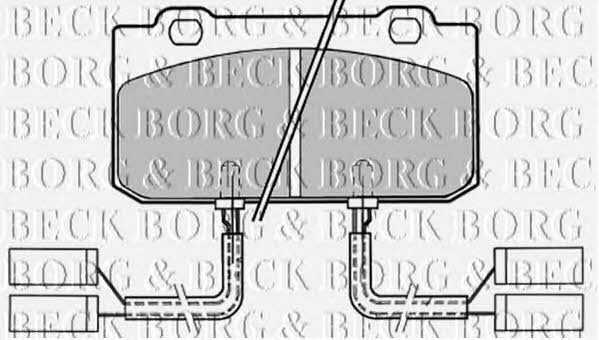 Borg & beck BBP1154 Тормозные колодки дисковые, комплект BBP1154: Отличная цена - Купить в Польше на 2407.PL!