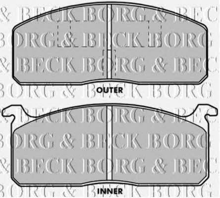 Borg & beck BBP1204 Brake Pad Set, disc brake BBP1204: Buy near me in Poland at 2407.PL - Good price!