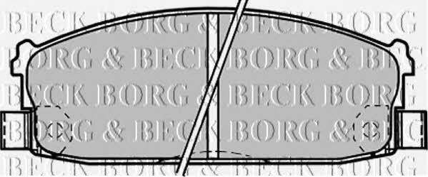 Borg & beck BBP1216 Гальмівні колодки, комплект BBP1216: Приваблива ціна - Купити у Польщі на 2407.PL!