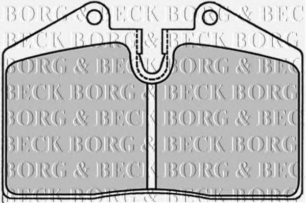 Borg & beck BBP1227 Тормозные колодки дисковые, комплект BBP1227: Отличная цена - Купить в Польше на 2407.PL!