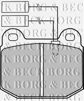 Borg & beck BBP1254 Тормозные колодки дисковые, комплект BBP1254: Отличная цена - Купить в Польше на 2407.PL!